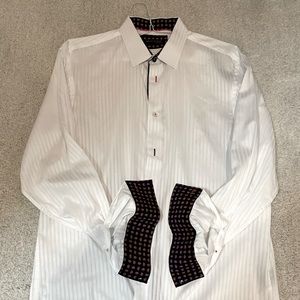 Dolce Guava white mens dress shirt